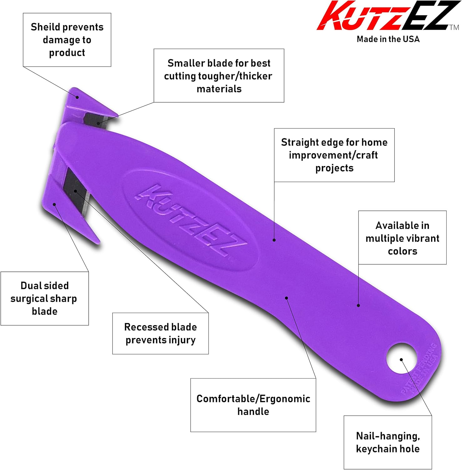 5 Pack Utility Knife (Green)