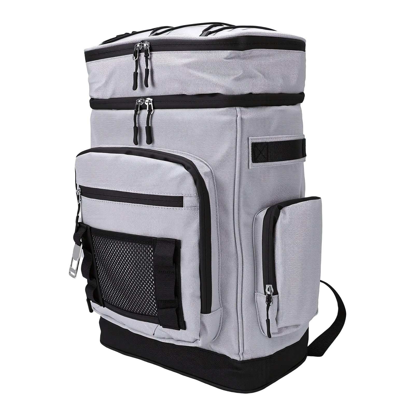 Sxhlseller Zaino Termico Isolato da 46 Litri |Borsa Termica Impermeabile a Tenuta Stagna per Viaggi in Campeggio, Picnic Sulla Spiaggia, Grigia 18,1x7,5x12,6 Pollici