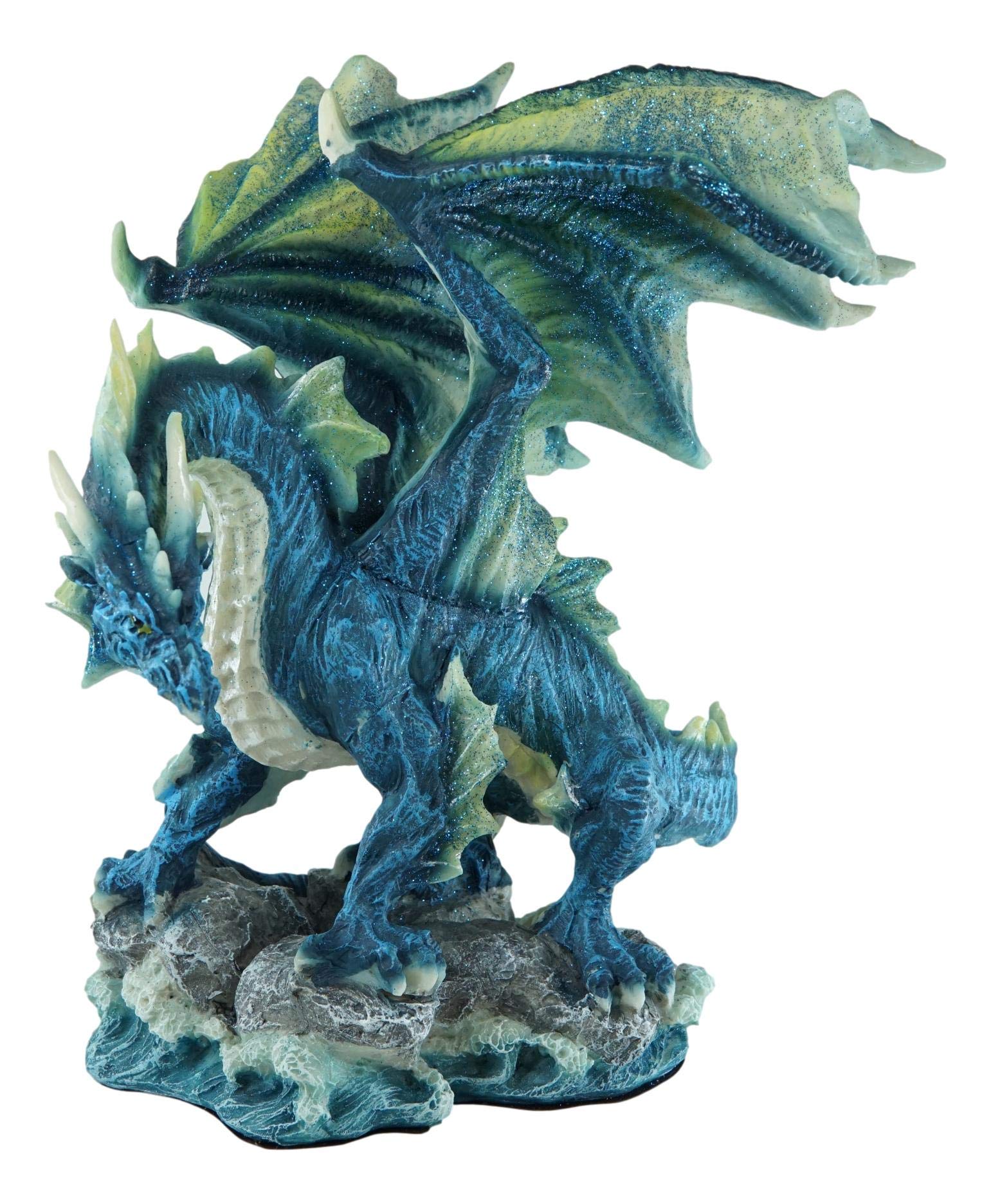 Amazon.com: Ebros Gift Large Blue Hyperion Water Behemoth Dragon