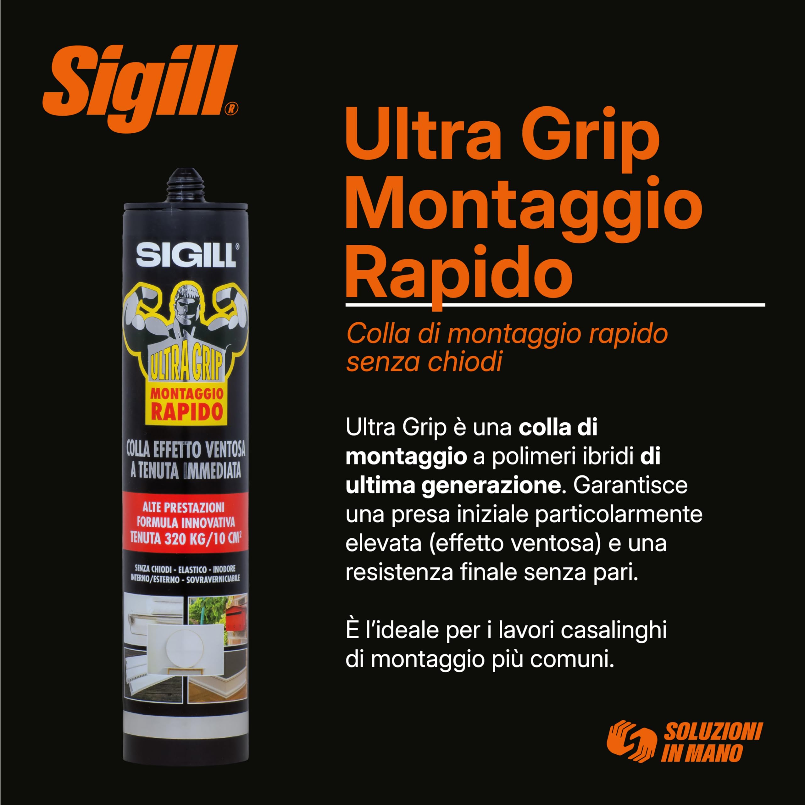 Ultra Grip Montaggio Rapido Cartuccia 290 millilitri