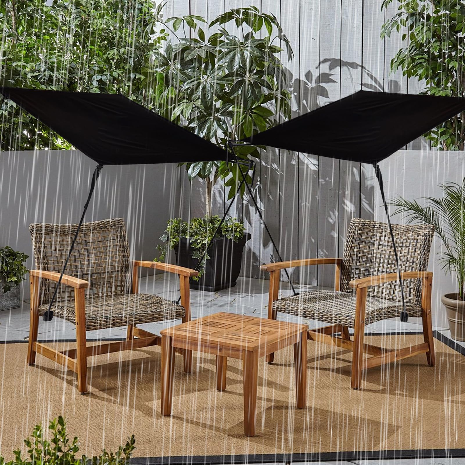 Baldachin für Gartenstühle - Faltbares Campingboot | Tragbarer, schwerer Solar-Hüttenschirm, Gartenstuhl Shelter für Lounge für Erwachsene für Angelreisen
