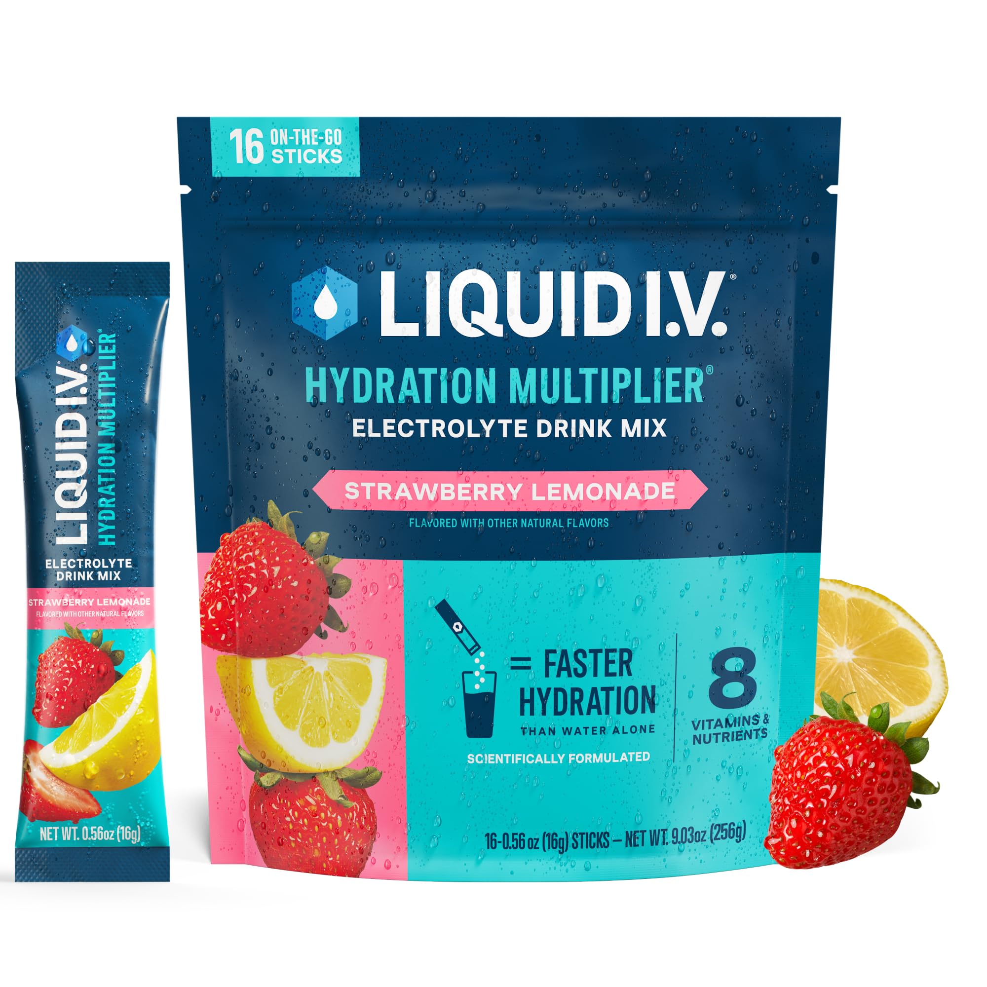 Líquido I.V.® Hydration Multiplier - Limonada de Morango
