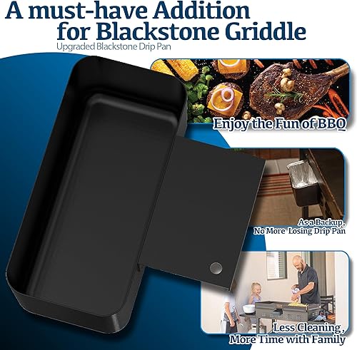 Miniatura 7 de Blackstone - Taza de grasa, recogedor de grasa, bandeja de goteo para plancha Blackstone antigua de 28 y 36 pulgadas