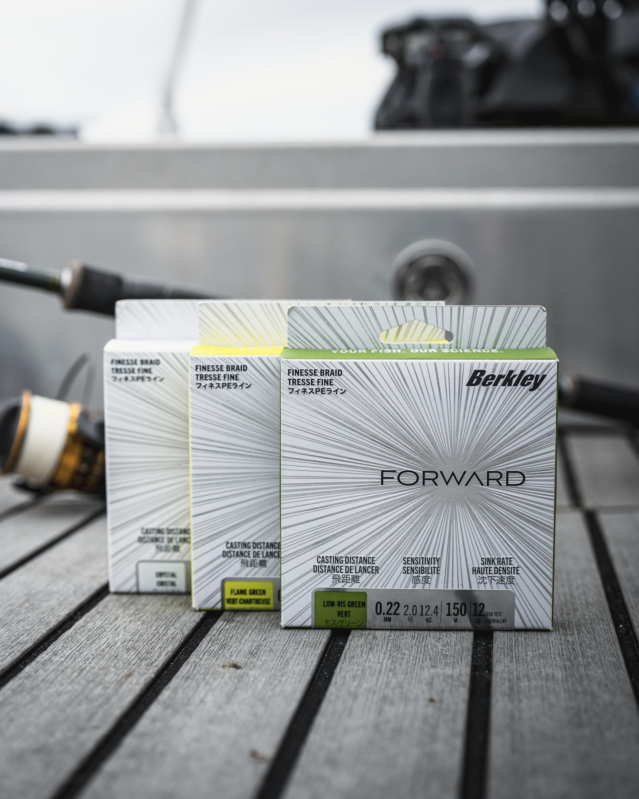 Berkley Forward Braid Lenza | Lenza super sottile ad alta sensibilità per spinning, esca e pesca di precisione | Lanci e fluidi e maggiore sensibilità | Disponibile in diversi colori e dimensioni