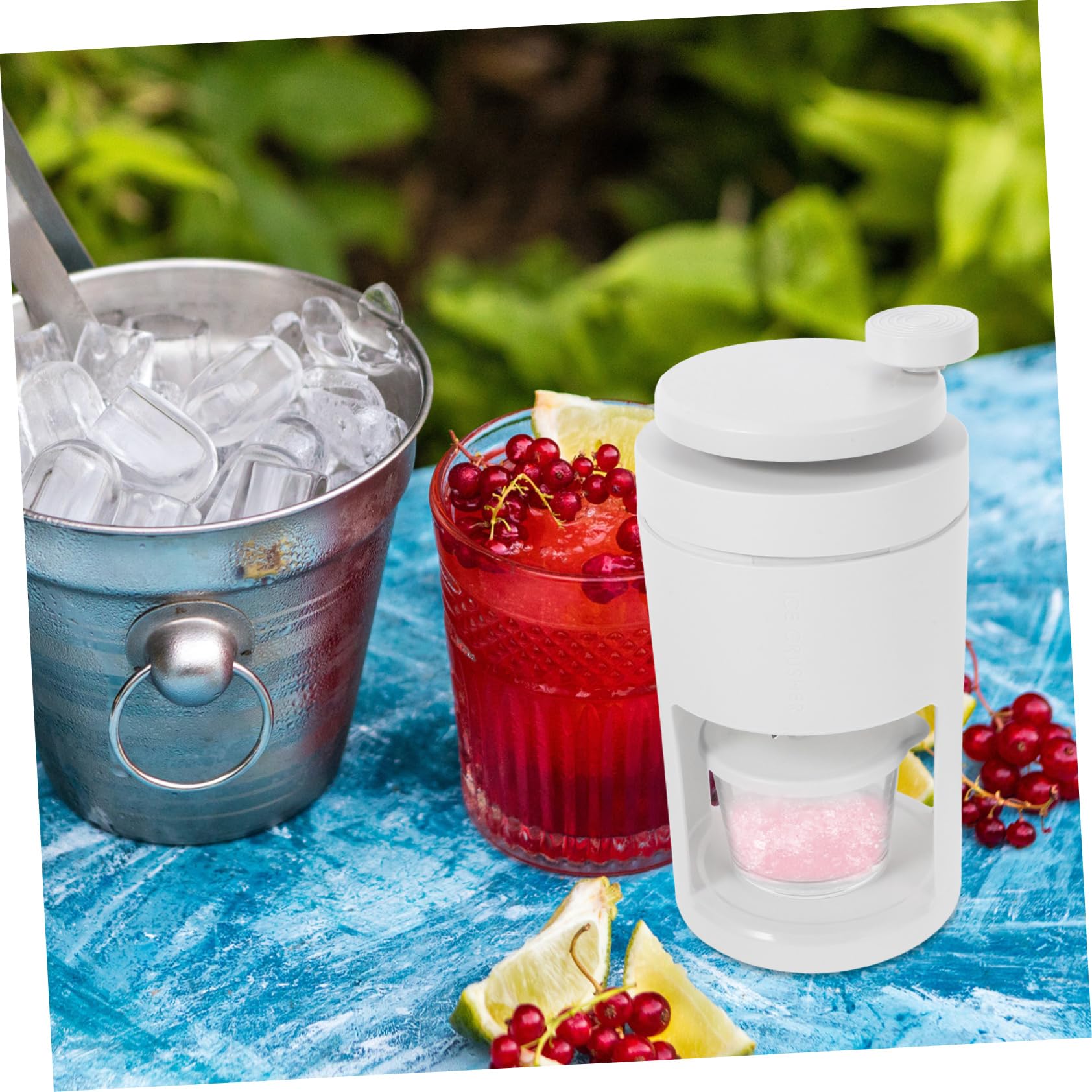 NAMOARLY Manual Ice Shaver Snow Cone Machine Ice Crushing Machine for Home Portable Maker Fine Crystals