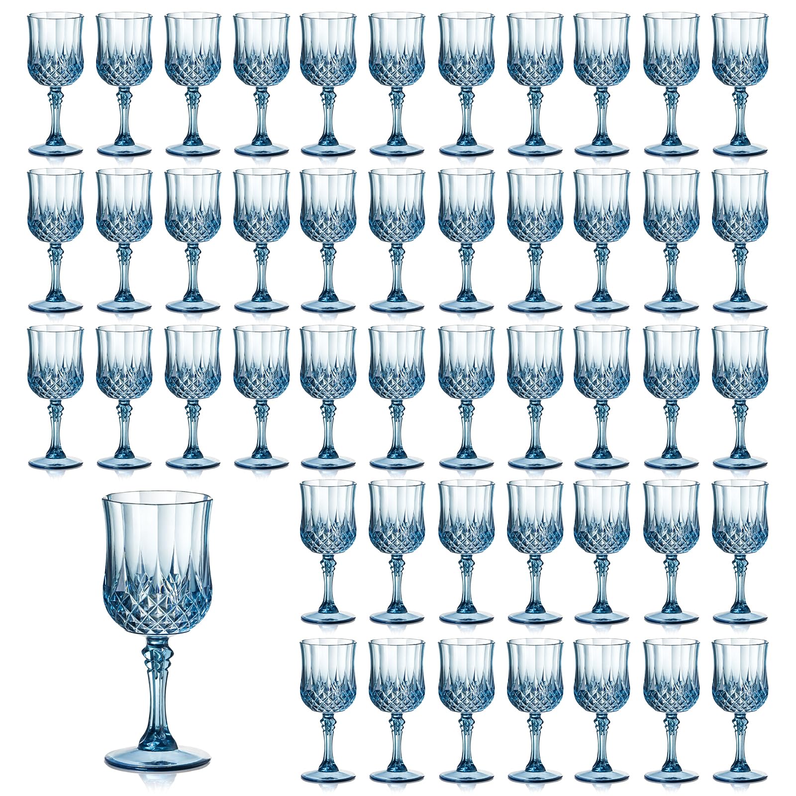 Vintage Wine Glasses - 24 Pack, Durable & Affordable -18