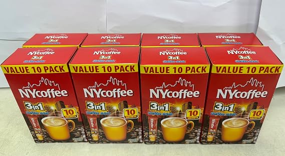 NY Coffee Instant Coffee Sachets 140g (80 Sachets) - Box of 8