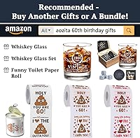 Vista 2 de AOZITA Regalos de cumpleaños número 60 para hombres, decoraciones de 60 cumpleaños para hombres, suministros de fiesta, 60 aniversario, ideas