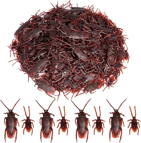 200 cucarachas falsas bromas realistas cucarachas falsas cucarachas realistas aterradoras para decoración de fiesta de Halloween
