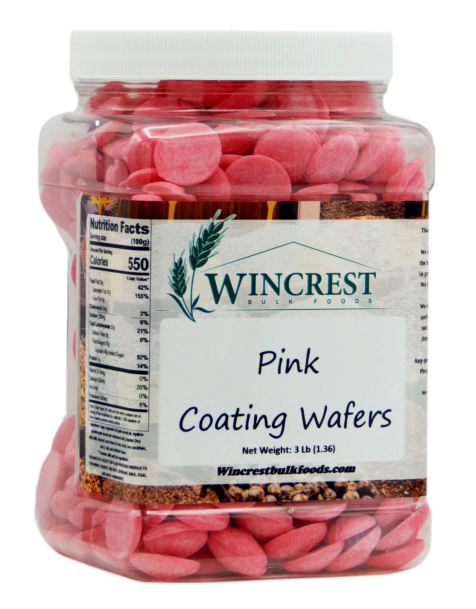 Pink Coating Wafers - 3 Lb Tub
