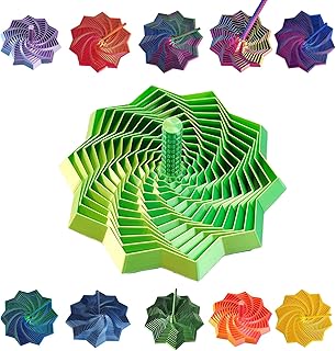 Dreamy Green 3D Printed Fidget Star: Premium Transformable Sensory Toy for Anti-Anxiety