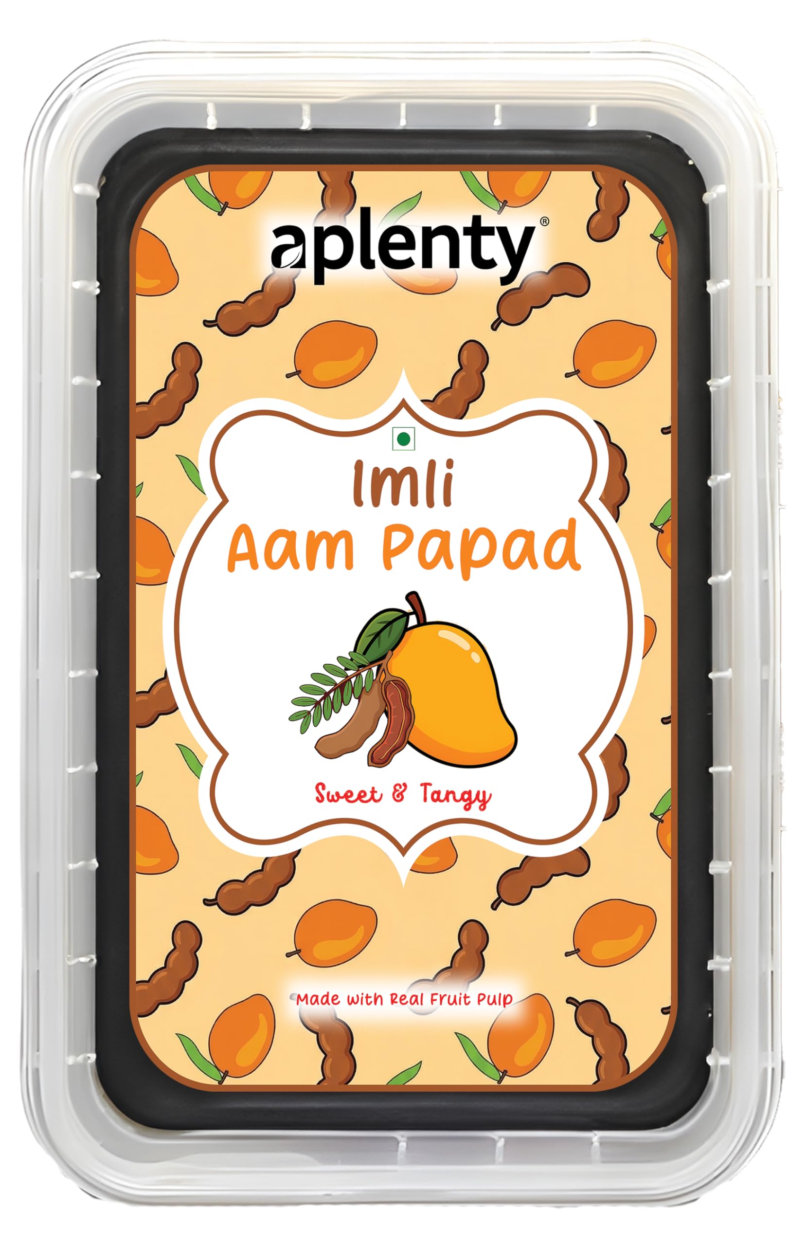 Aplenty Dried Imli Aam Papad 400g | Khatta Imli Aam papad | Dried Tamarind Mango Fruit Bar | Khatta Meetha Aam Papad (400g)-image-14