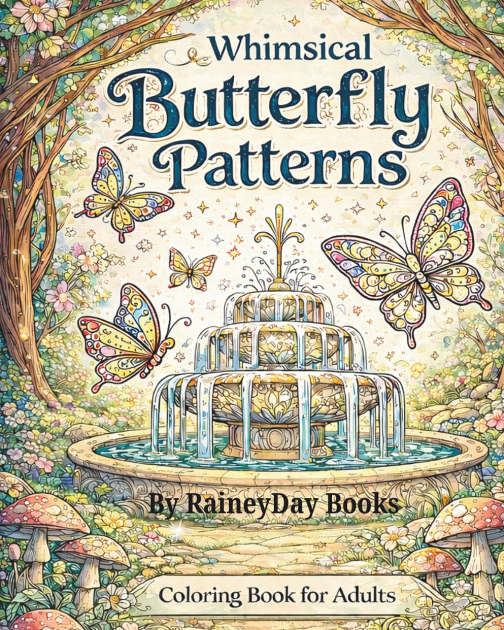 Whimsical Butterfly Patterns Coloring Book for Adults: Intricate Designs, Nature Scenes & Relaxing Creative Escape (Whimsical Patterns Colorinng Collection)
