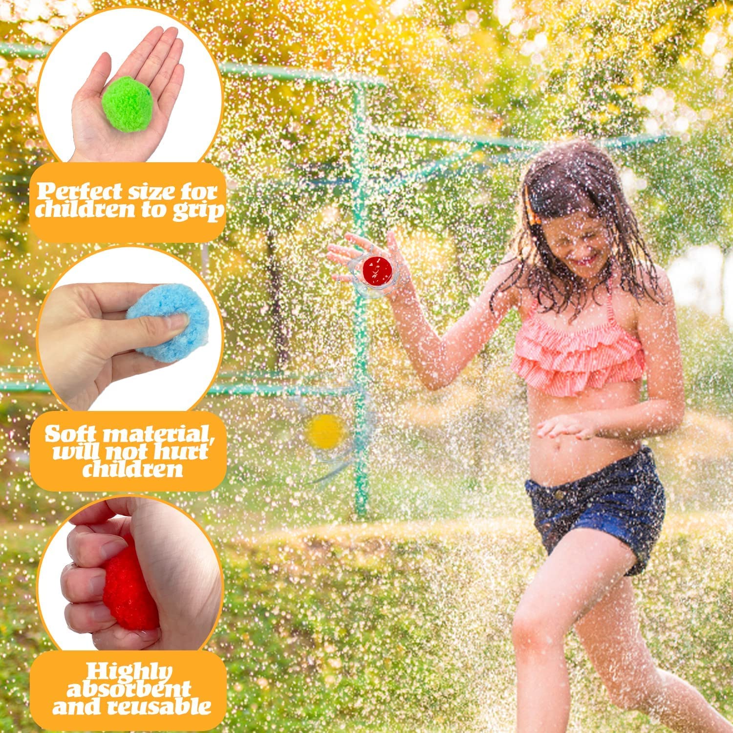 Ballon à eau en silicone 15pcs ballons à eau réutilisables à