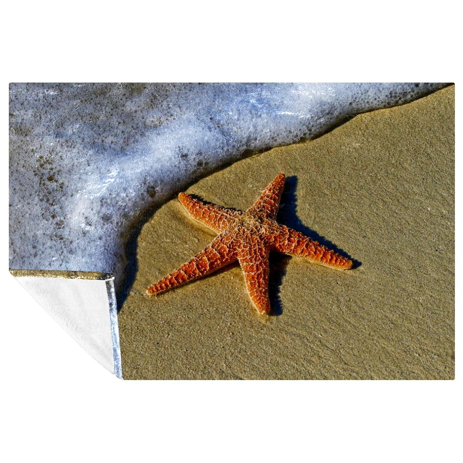Couverture motif étoiles de mer pour partager des moments chaleureux en famille