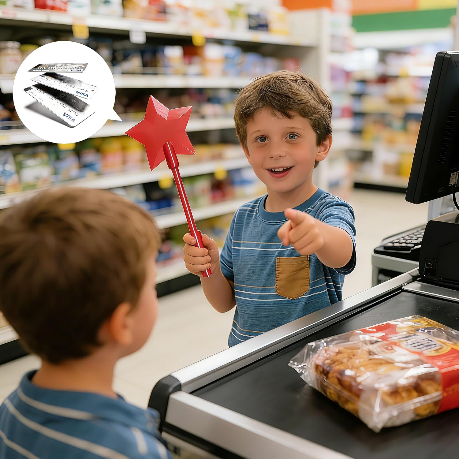 Dumwick Credit Card Wand, 3D Printed Magic Wand for Contactless Payments