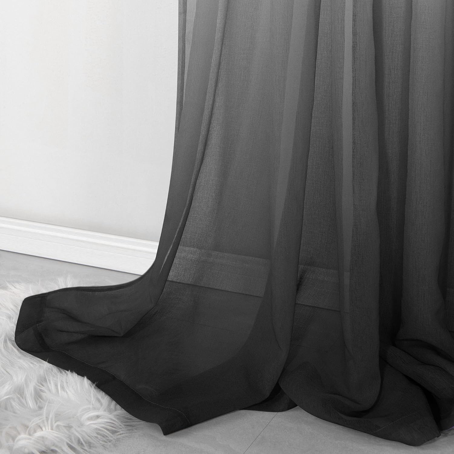 Pitalk Red and Black Curtains for Living Room 63 Inch Length 2 Panels Set Gaming Decor Multi Colored Kids Curtains for Boys Room Bedroom Gamer Decorations Gray Black