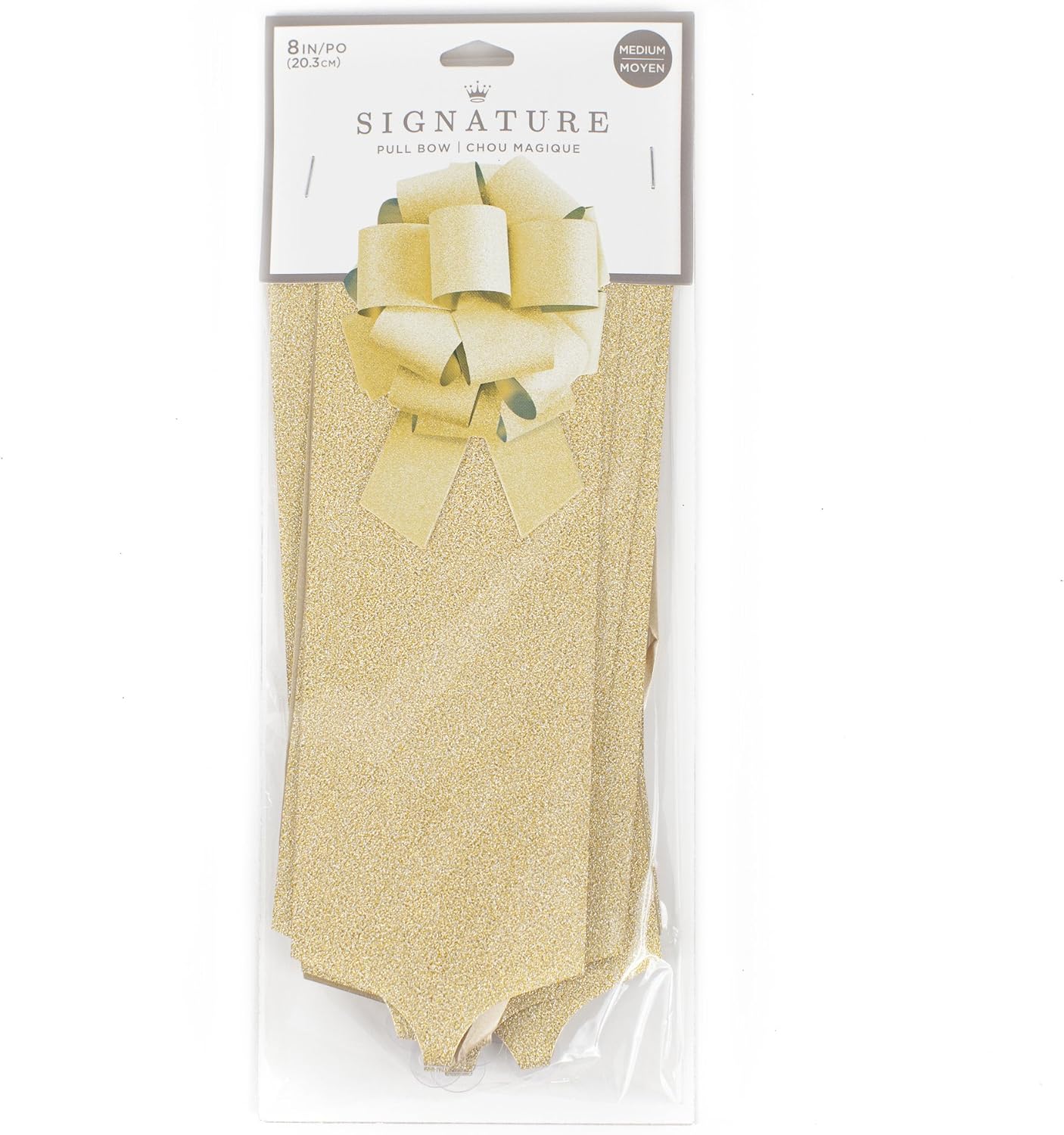 Hallmark Signature Gold Glitter 8-Inch Bow