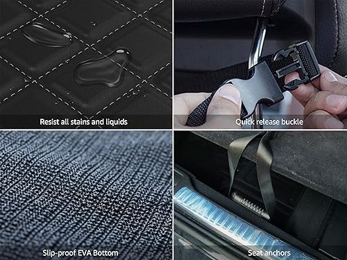 Miniatura 7 de iBuddy Forro de carga para perros SUV impermeable con ventana de malla antideslizante duradero con solapa de parachoques para SUV universales y de