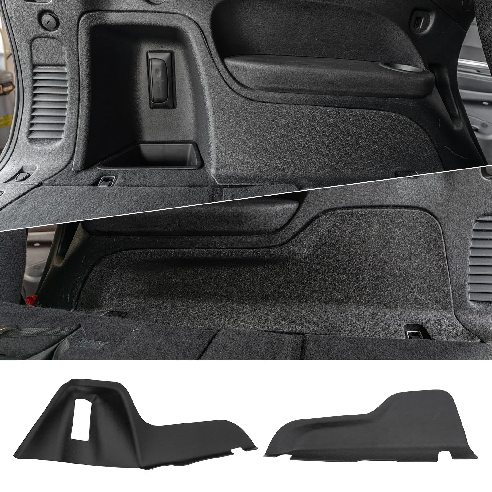 Trunk Sidewall Protector Compatible with 2016-2025 2026 Dodge Durango 6&7 Seater Cargo Side Guard Cover TPE Mat All Weather 2024 Durango Accessories (Trunk Sidewall Mat)