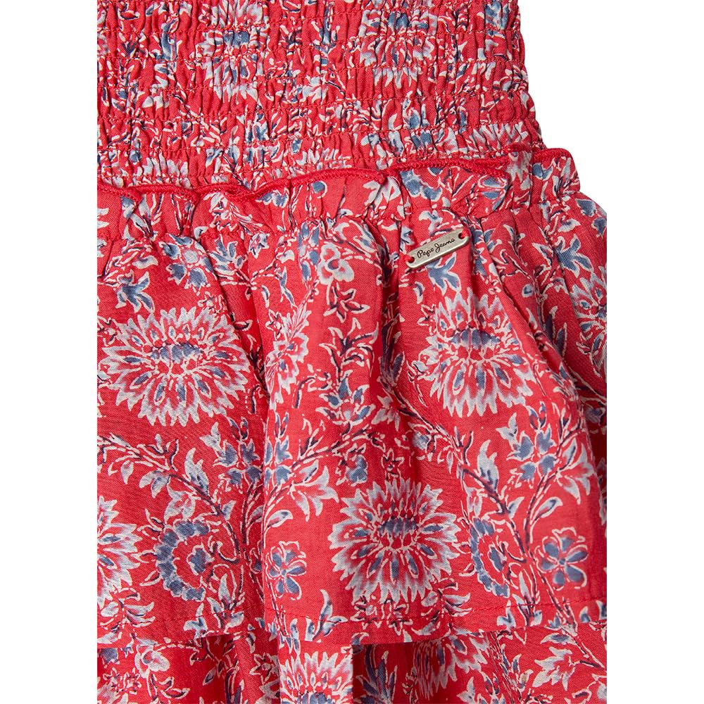 Pepe Jeans Falda Hallie para niña, Color Rojo (Rojo Real), Talla 12