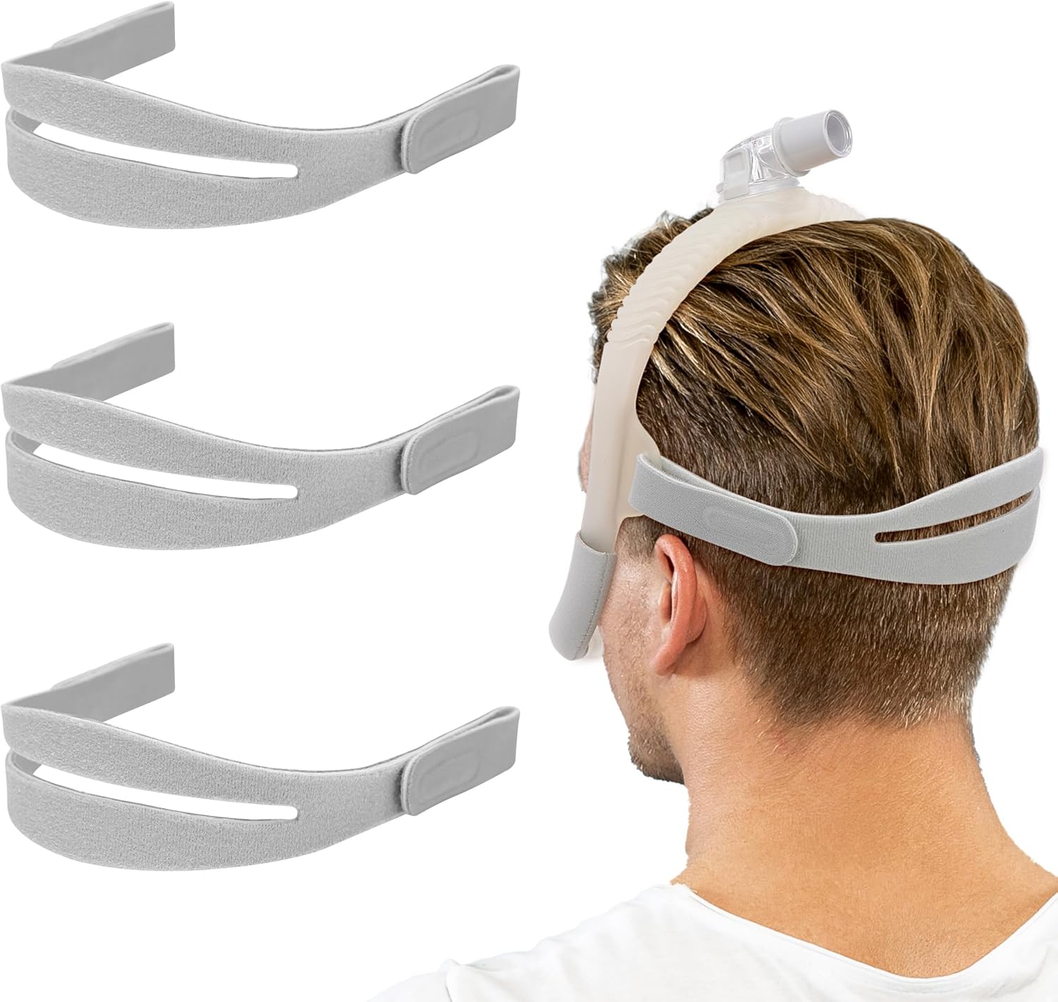 3 Pack N30i/P30i Headgear Compatible with AirFit N30i, Adjustable CPAP Headgear Strap for AirFit N30i/P30i Nasal Mask, Headgear Only,Great Value Supplies by Medihealer