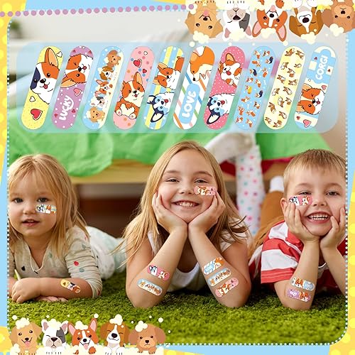Vista 54 de Patelai 300 vendajes para niños, 10 estilos, adhesivos para niños, flexibles, coloridos, lindos vendajes de dibujos animados, impermeables