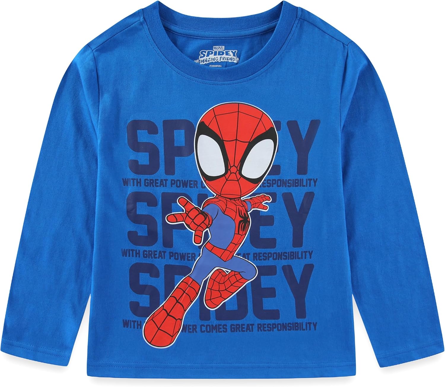 Marvel Spidey & His Amazing Friends Boys Long Sleeve Shirt 3 Pack for Toddler and Big Kids - Image 2