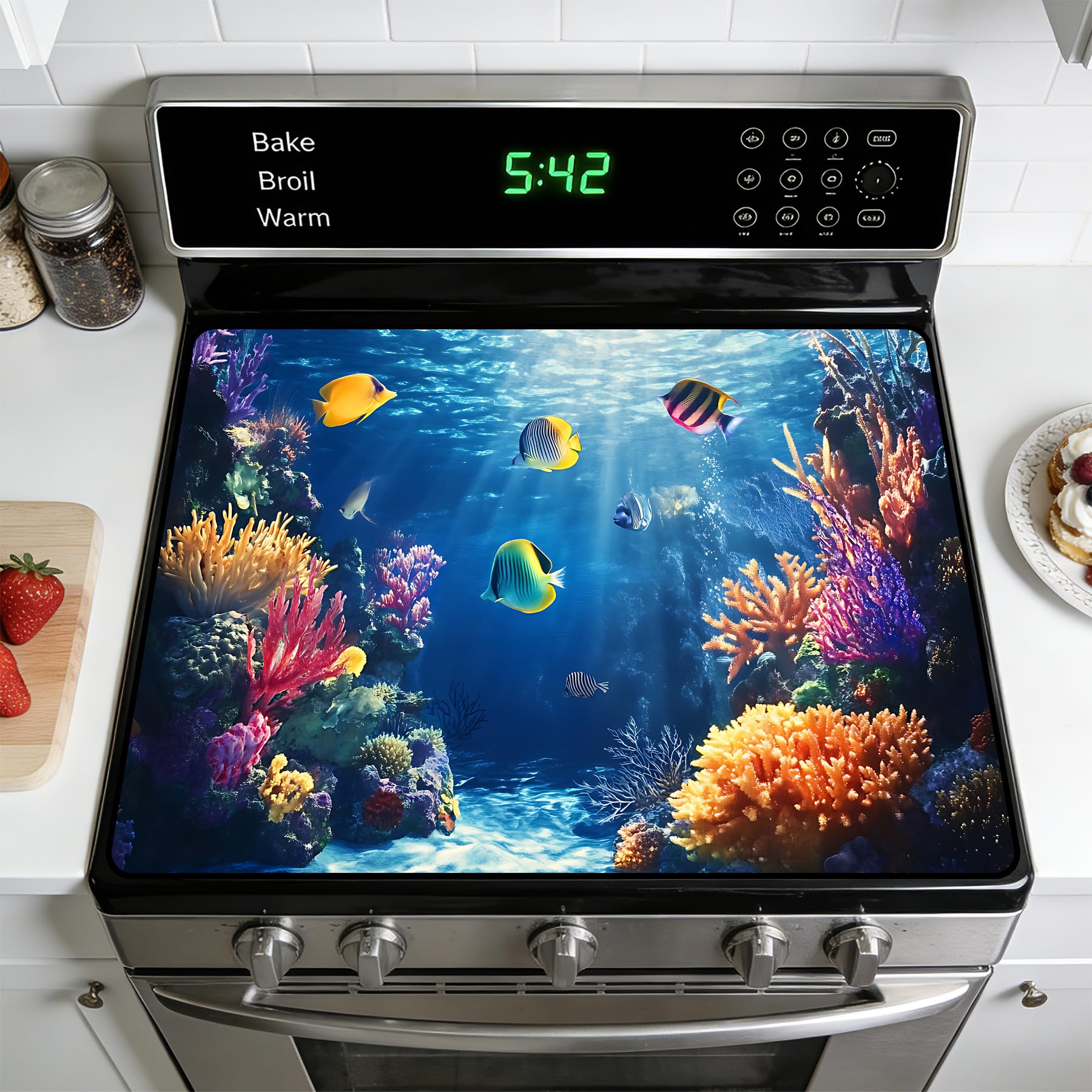 Stove Burner Covers Non-Slip Electric Cooktop Protector Mat (CH2064)