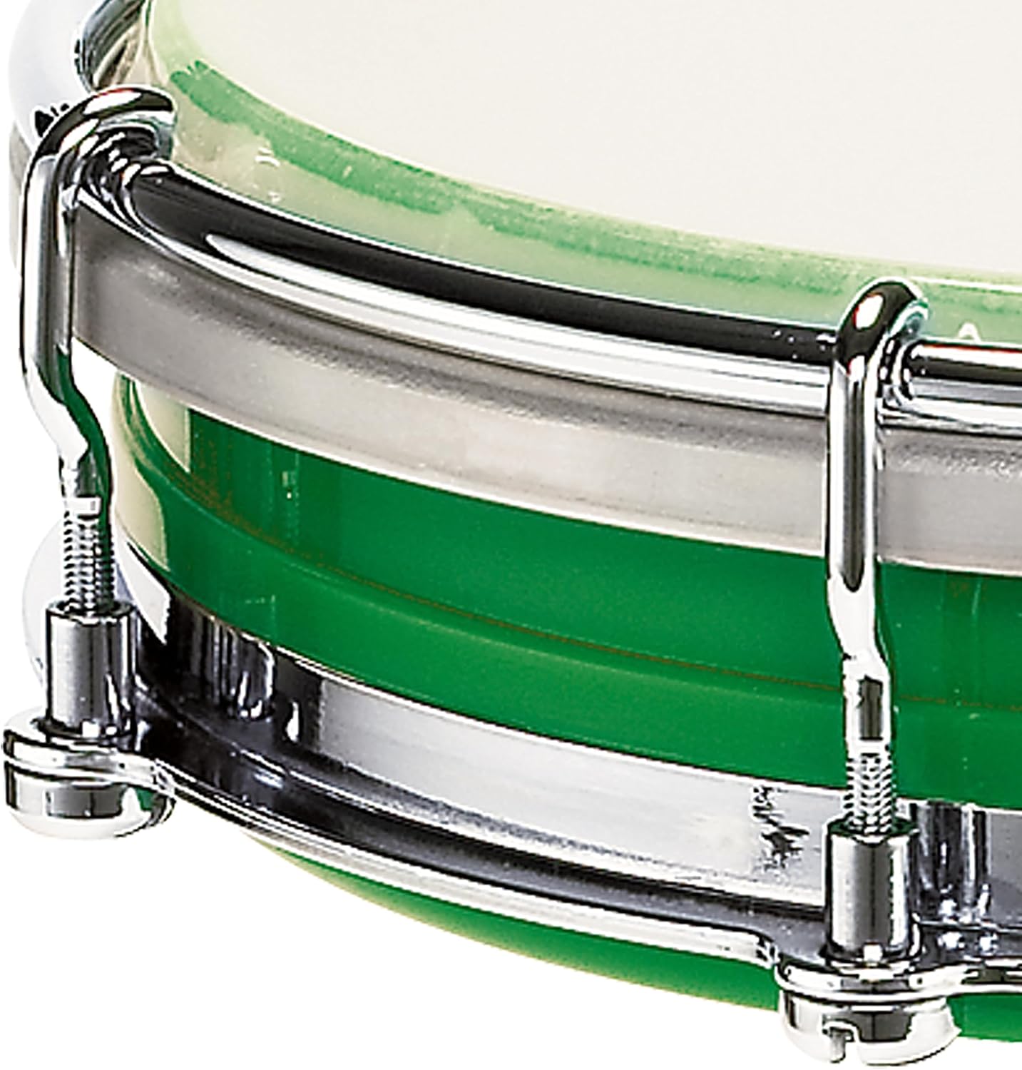 Meinl Percussion Tamborim with Floatune Tuning System-NOT Made in China-Green ABS Plastic Body and Synthetic Head, 2-Year Warranty (TBR06ABS-GR)