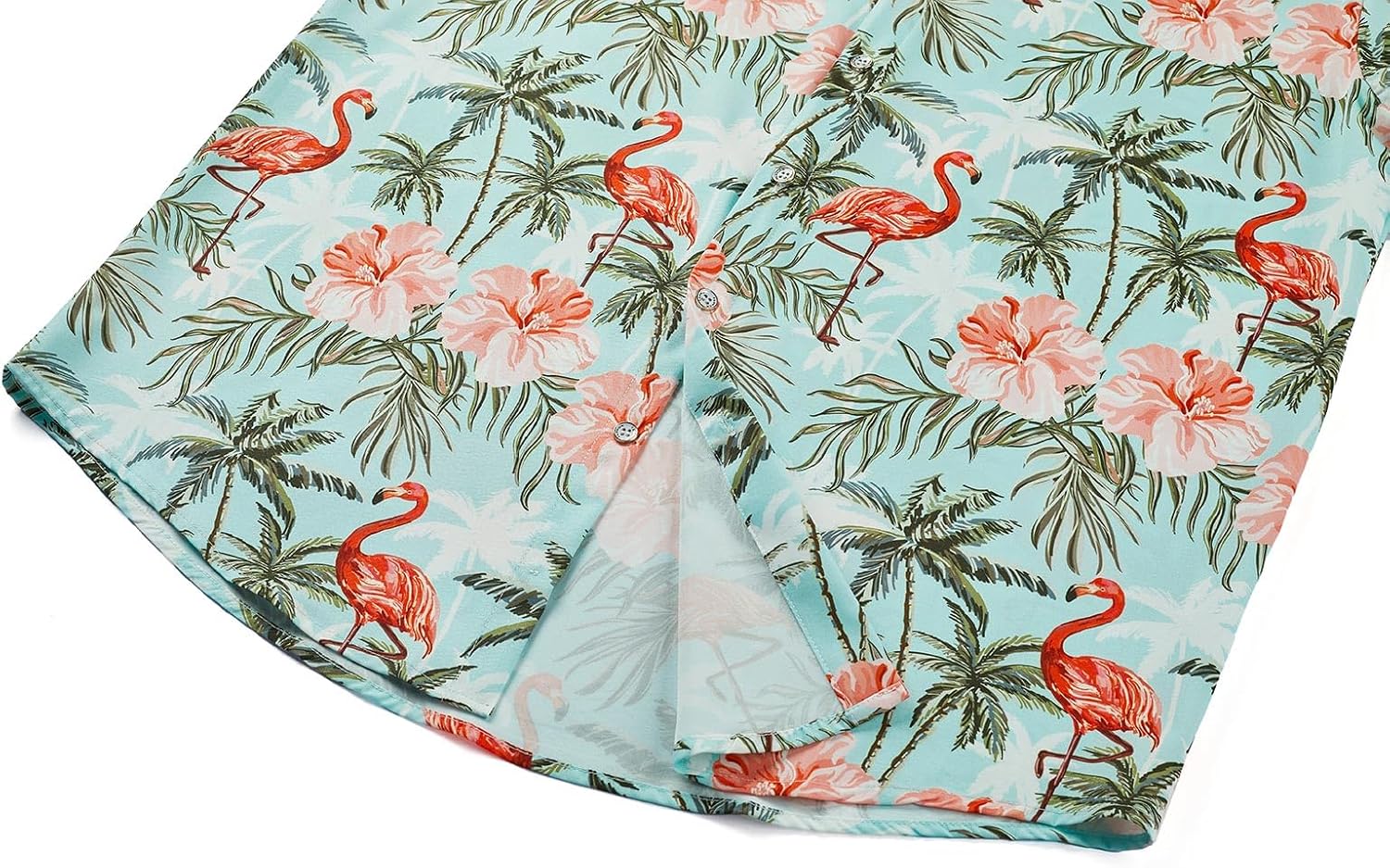 J&DHUASHA Men's Hawaiian Shirts Casual Button Down Short Sleeve Beach Tropical Aloha Shirt