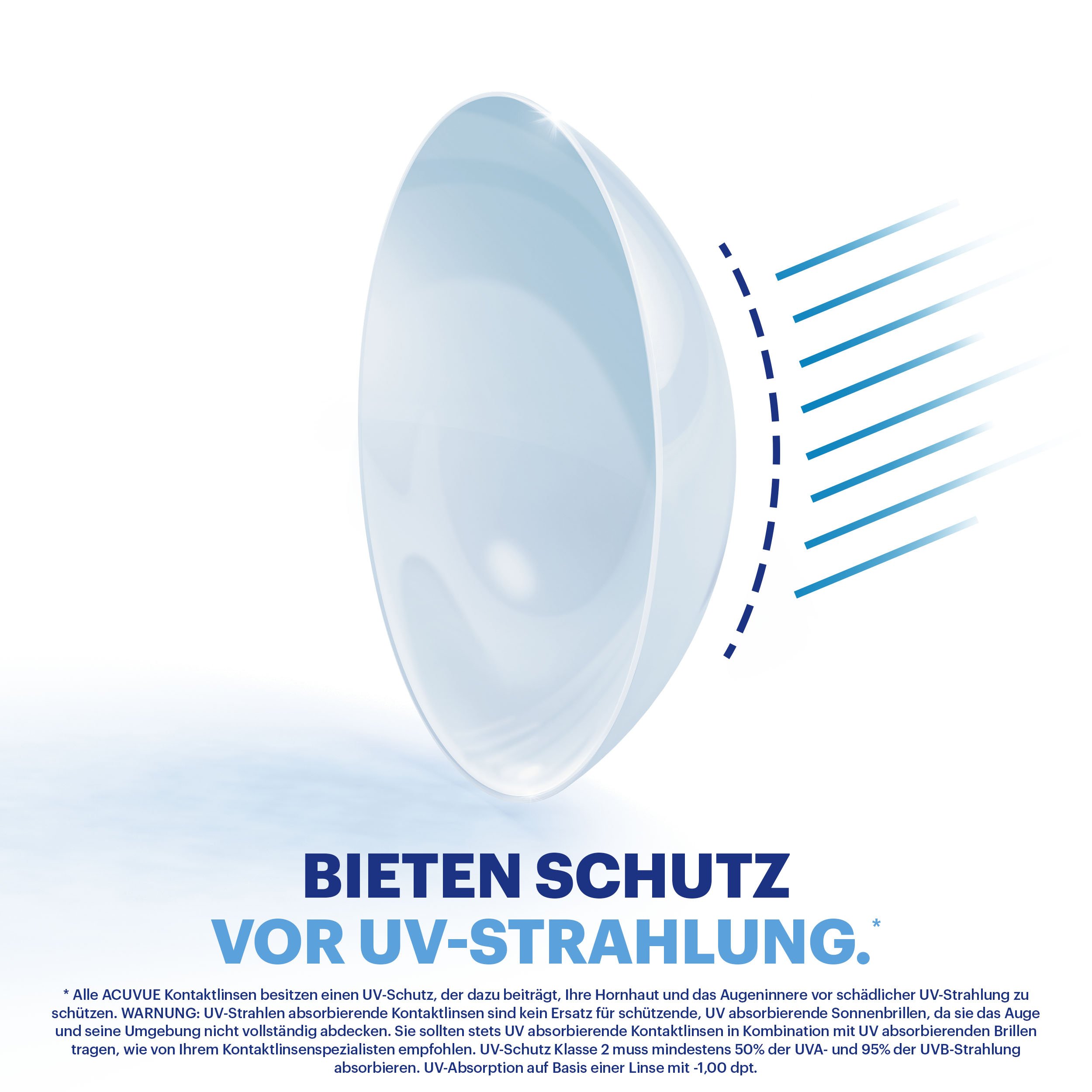 ACUVUE MOIST 1-Day Tageslinsen für empfindliche Augen & Allergiker – Tageskontaktlinsen mit -2,5 dpt und BC 8.5 – UV Schutz & Komfortables Tragegefühl – 180 Linsen