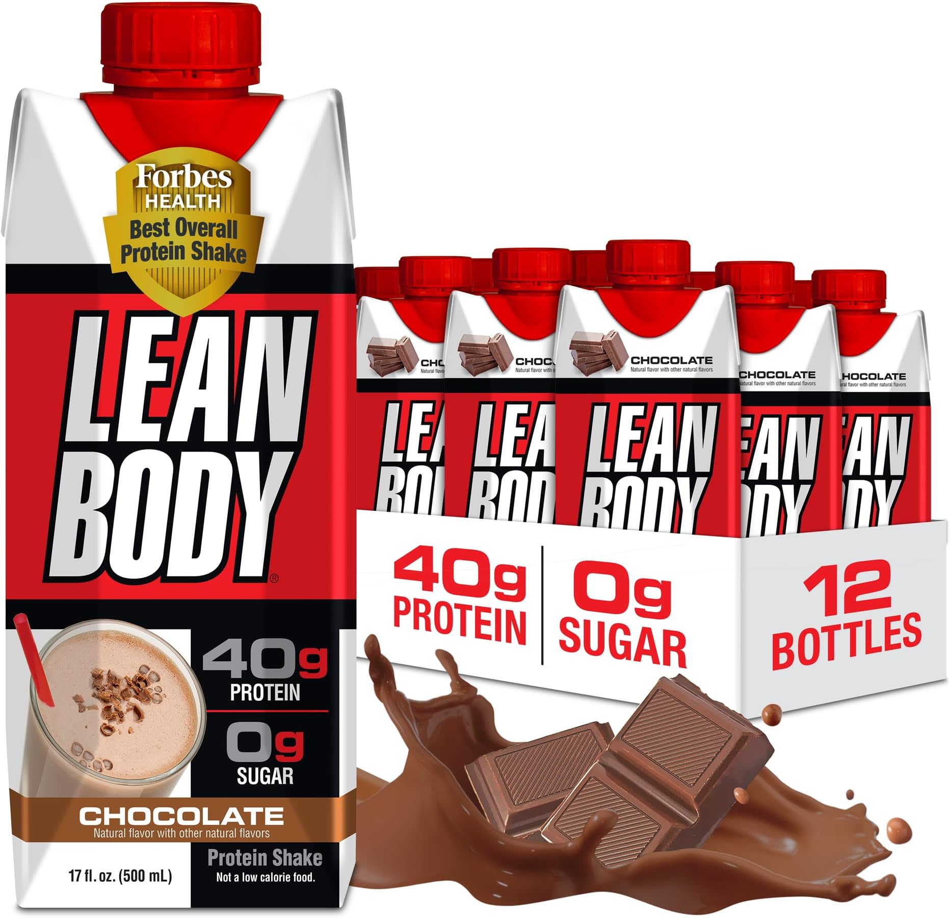 Lean Body Rtd Chocolate Protein Shake 17 Fl Oz (500 Ml) - Pack Of 12