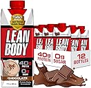 Labrada Lean Body Ready-to-Drink Chocolate Protein Shake, 40g Protein, Whey Blend, 0 Sugar, Gluten Free, 22 Vitamins & Minerals, LABRADA, 17 Fl Oz (Pack of 12)