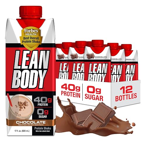 Labrada Lean Body Ready-to-Drink Chocolate Protein Shake, 40g Protein, Whey
