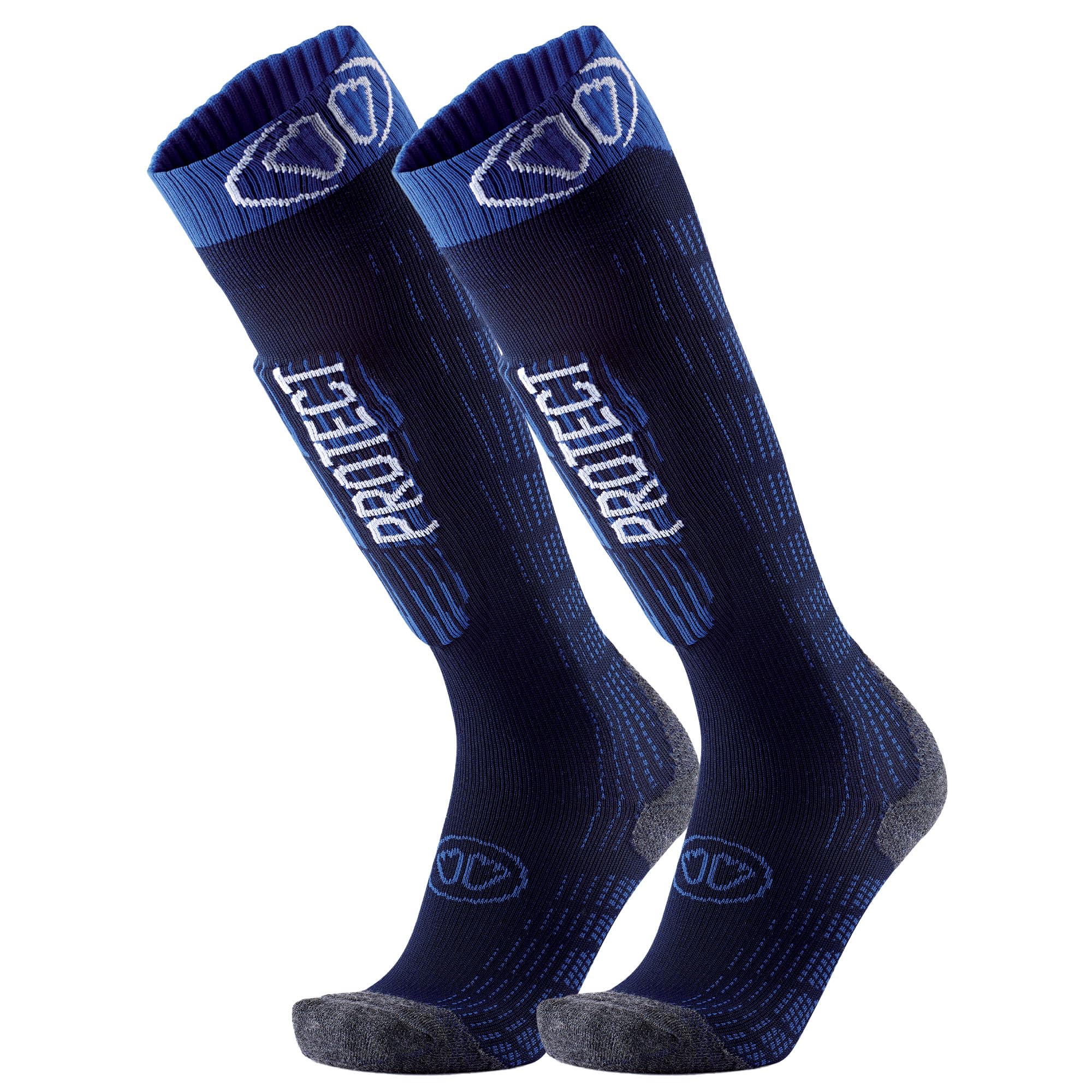 Sidas Chaussettes de ski unisexes en laine mérinos pour temps froid Protection tibia Volume moyen