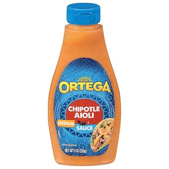 Ortega Creamy Taco Sauce, Chipotle Aioli, 9 Ounce