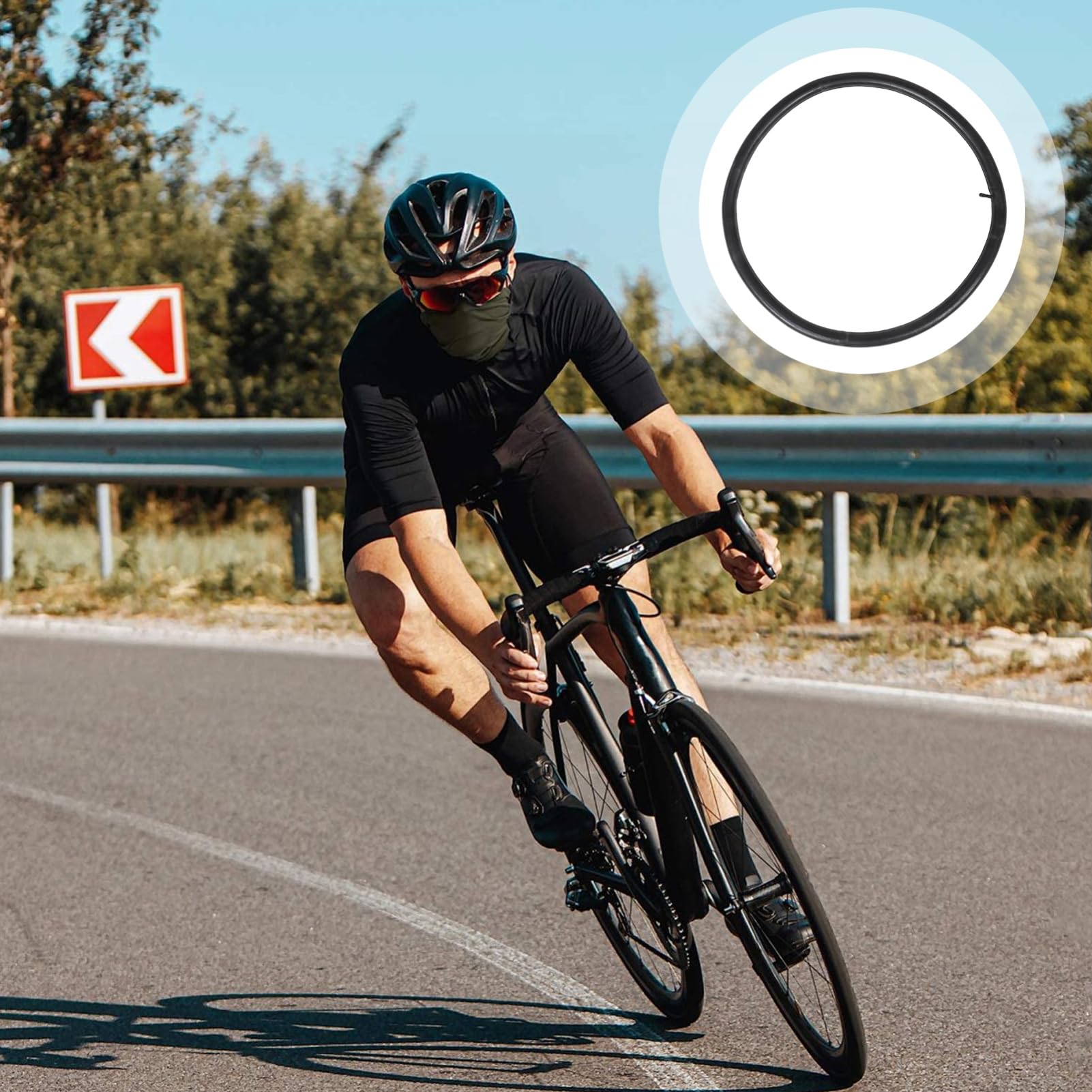 Chambres à Air pour Pneus de Vélo 29 Pouces, Lot de 2 Noir