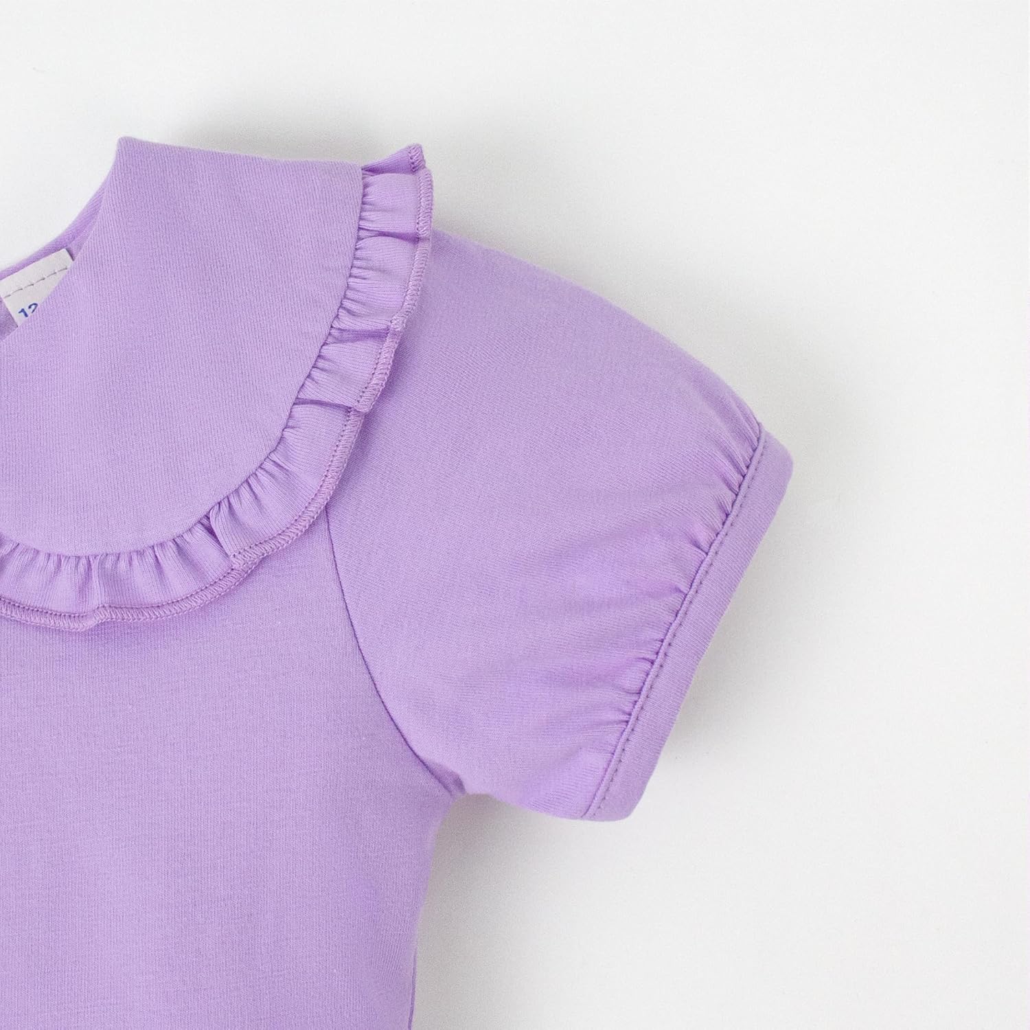 Magic Park 0-24M Infant Girl Puff Sleeve Bodysuit Baby Peter Pan Collar Romper Toddler Ruffle Jumpsuit Casual Tops - Image 4