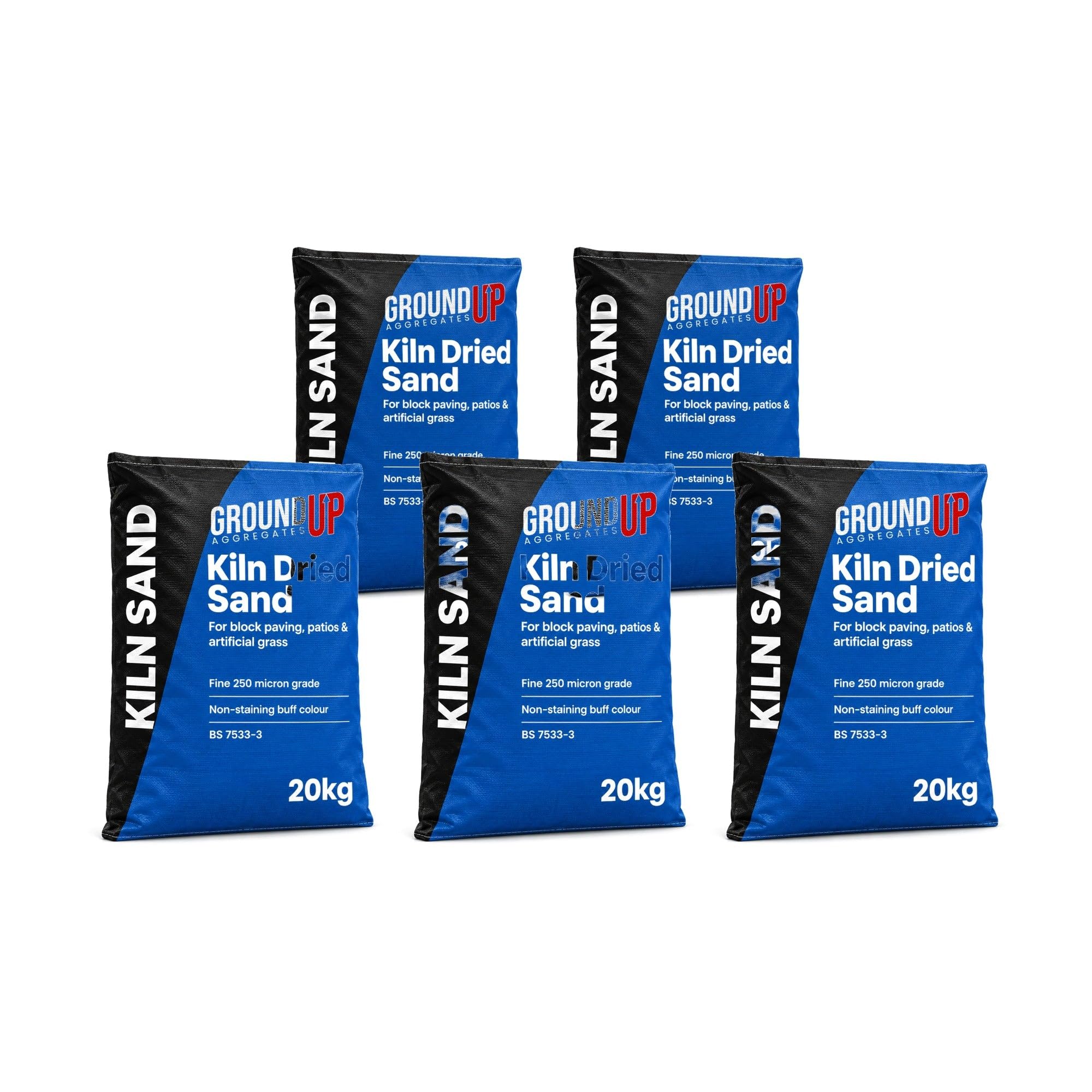 Kiln Dried Sand 20kg x 5 Bags (100kg) for Block Paving & Artificial Grass — image 1