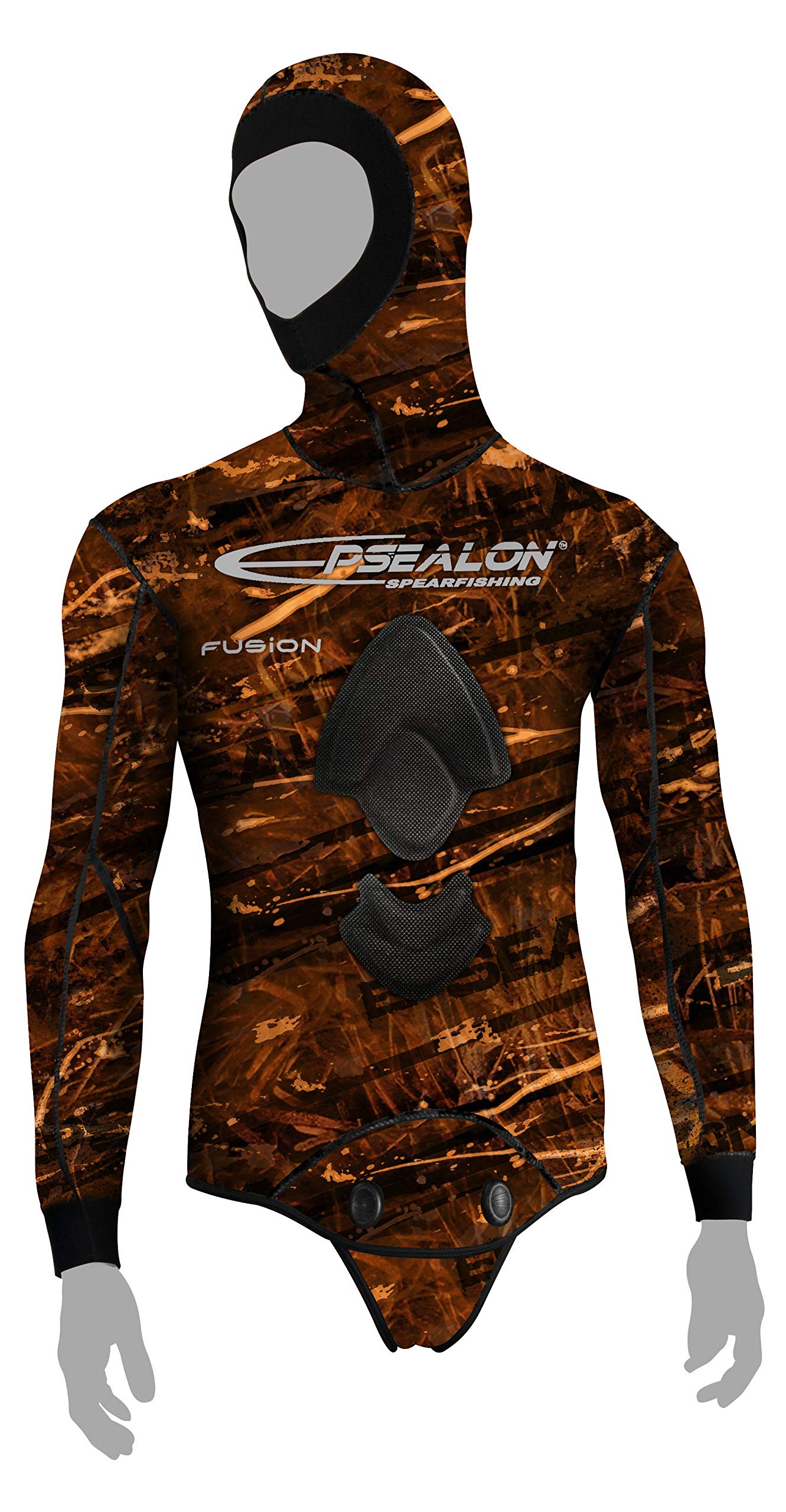 Veste Fusion Camo Brown 5 mm Néoprène Yamamoto 039 Plongée Surf Chasse sous-Marine T3 (M)