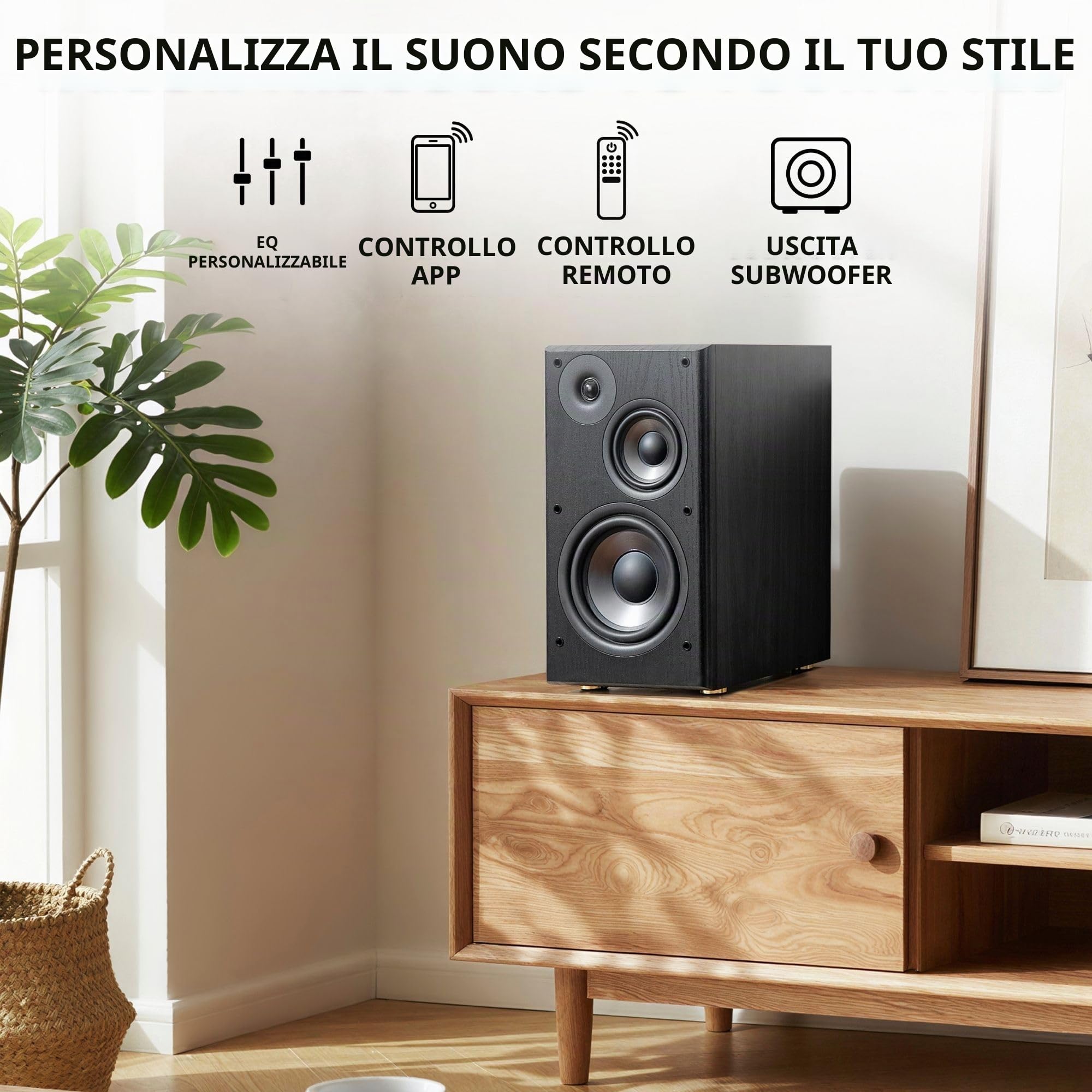 Edifier Diffusori attivi R2750DB MKII, casse HiFi amplificate 144 W RMS. Sistema a 3 vie con Bluetooth 6.0, HDMI eARC, audio Hi-Res 24bit/96kHz e Sub Out, Nero