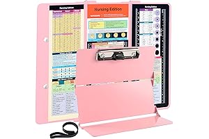 Nursing Clipboard Foldable Pink: Perfect for Nurses' Cheat Sheets