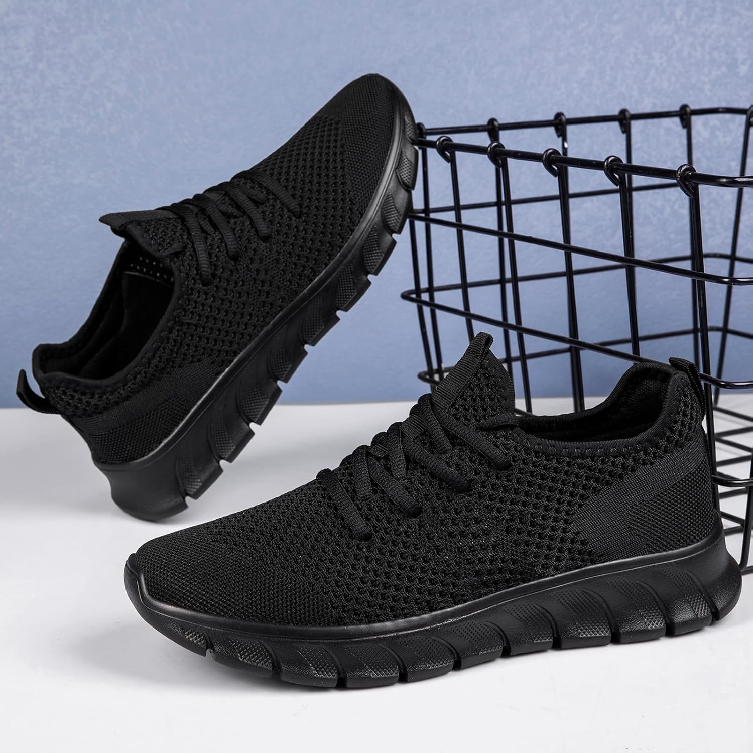 Men's Lightweight Running Shoes Slip On Walking Tennis Gym Shoes Fashion Sneakers - Image 7