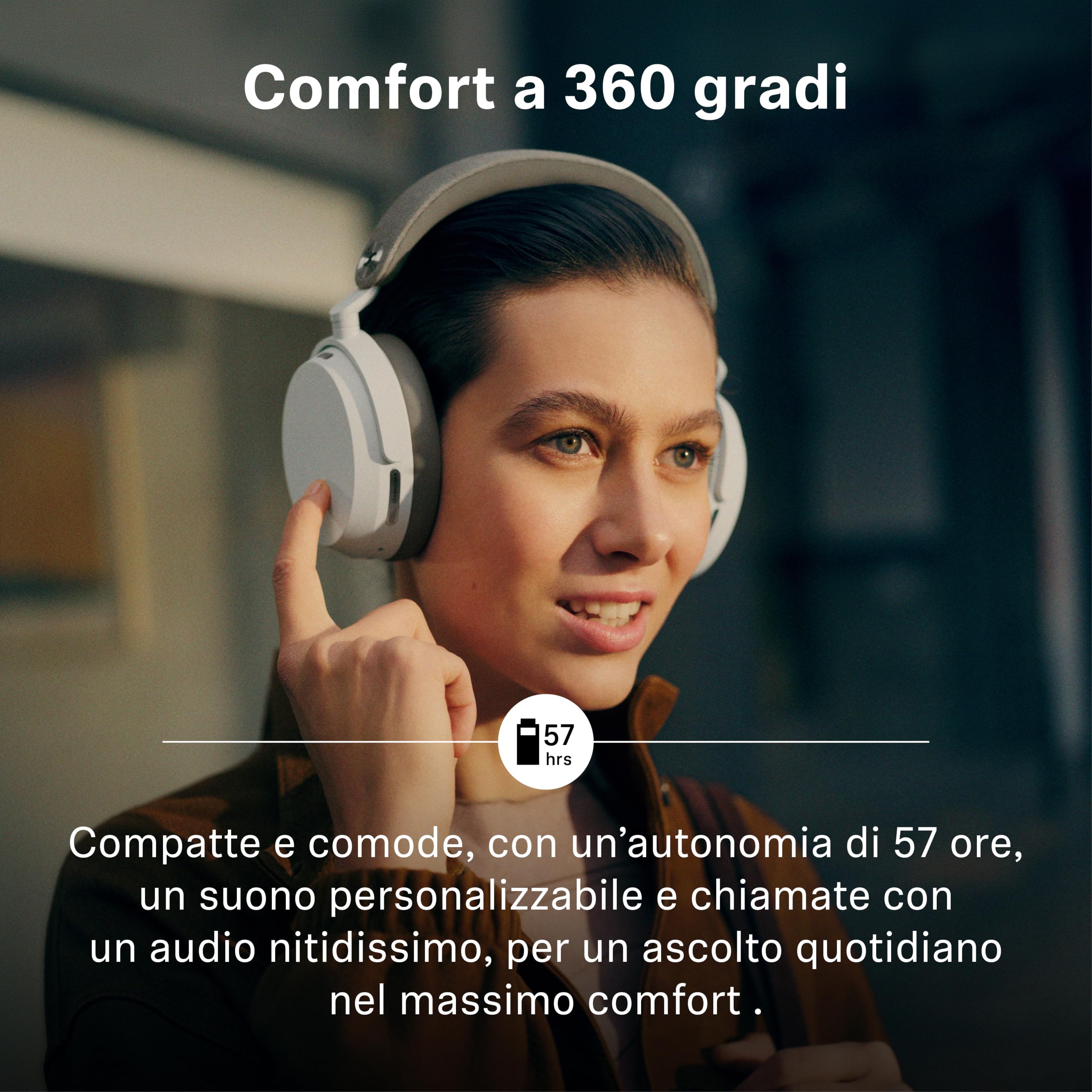 Sennheiser MOMENTUM 5 cuffie over ear cancellazione rumore I Batt. 57h