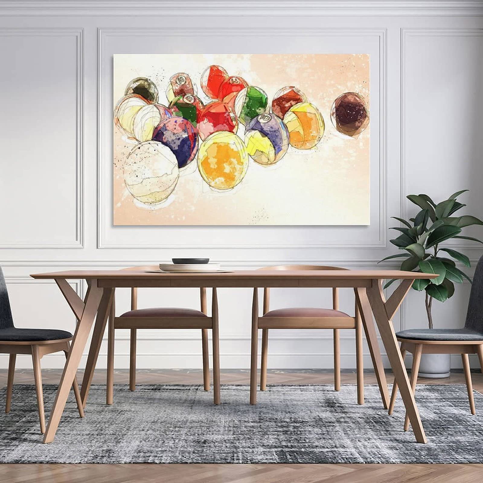 Obraz ilustracja koło plakaty wydarzenie estetyczne płótno sztuka plakat i sztuka ścienna obraz druk nowoczesna rodzina sypialnia dekoracje plakaty 24 × 36 cali (60 × 90 cm)