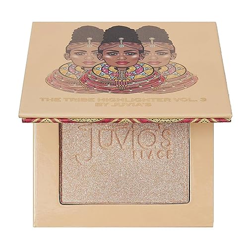 Juvia's Place - Resaltador Tribe Vol. 3 - Polvo de maquillaje facial iluminador resplandor - Acabado brillante perfecto para pómulos, brillo mineral