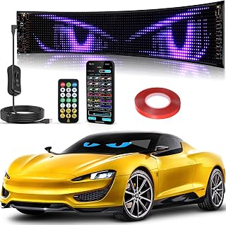 CHARKEE 23.42 * 4.72" Inch Devil Eye Sign Lights for Windshield