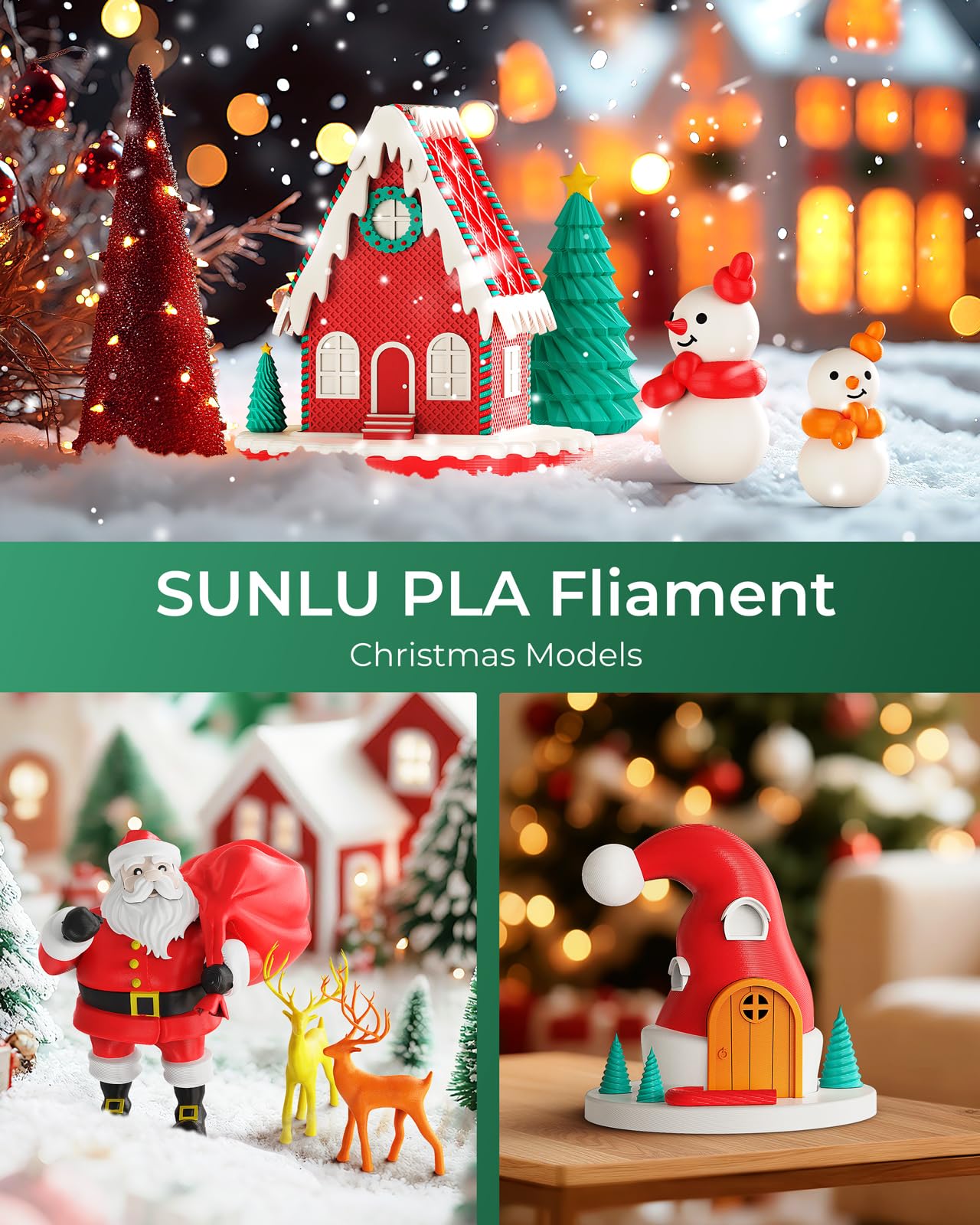 SUNLU PLA Filament Bundle - 8 Colors, 250g Spools -4 SUNLU PLA Filament Bundle - 8 Colors, 250g Spools -4