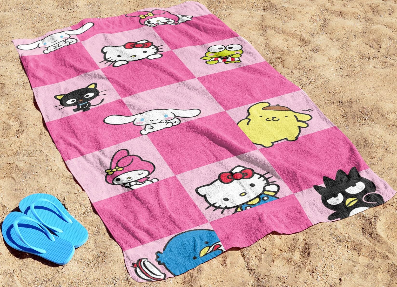 Hello Kitty ビーチタオル Amazon.com: Hello Kitty Beach Towel Set - Bundle with 27x54